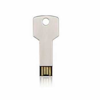 Флешка VF-808 key серебро, мини ключ металлический корпус