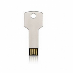 Флешка VF-808 key серебро, мини ключ металлический корпус